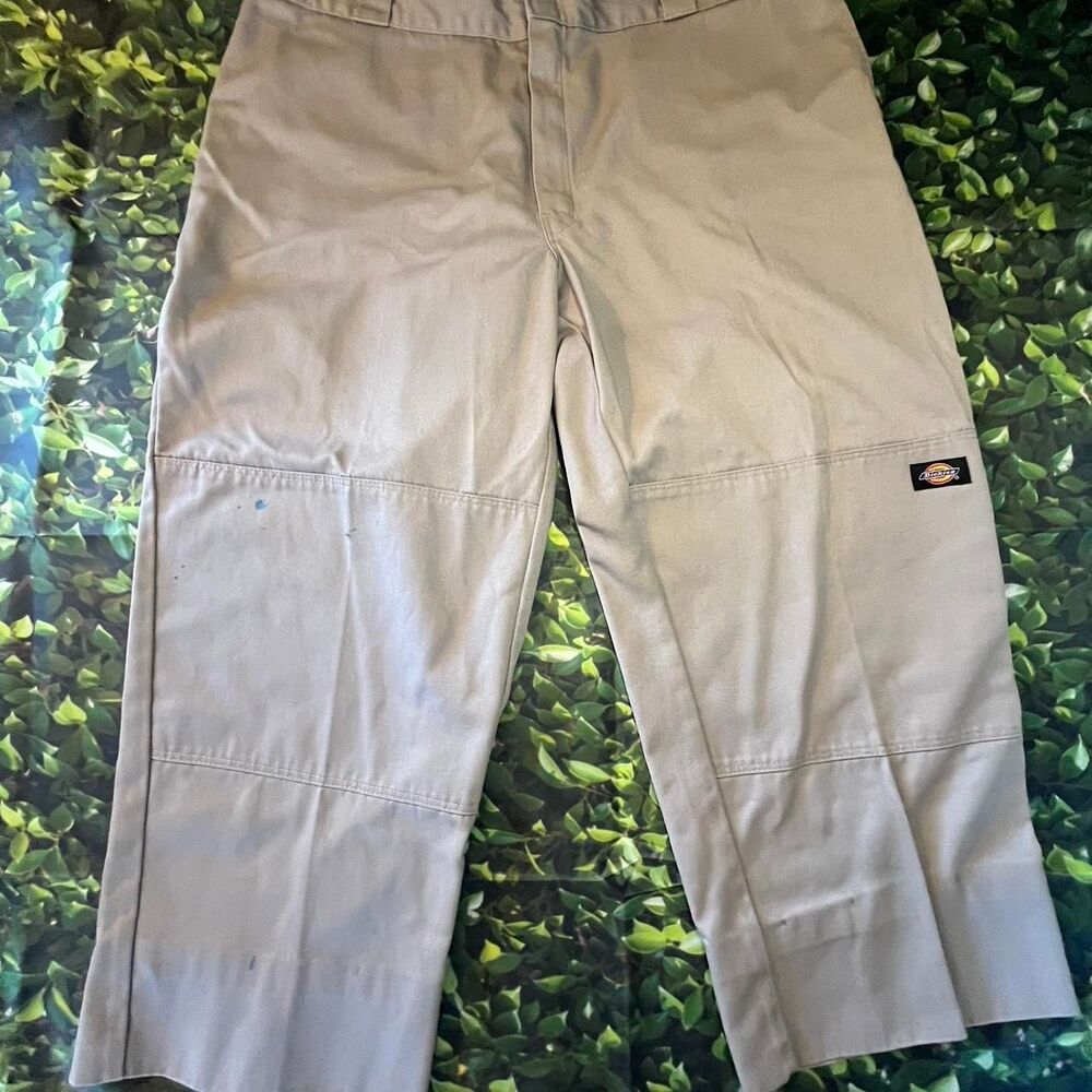 Dickies Men's Cream and Tan Trousers